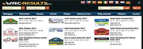 Feature: Rally results website keeps fans right up to date.